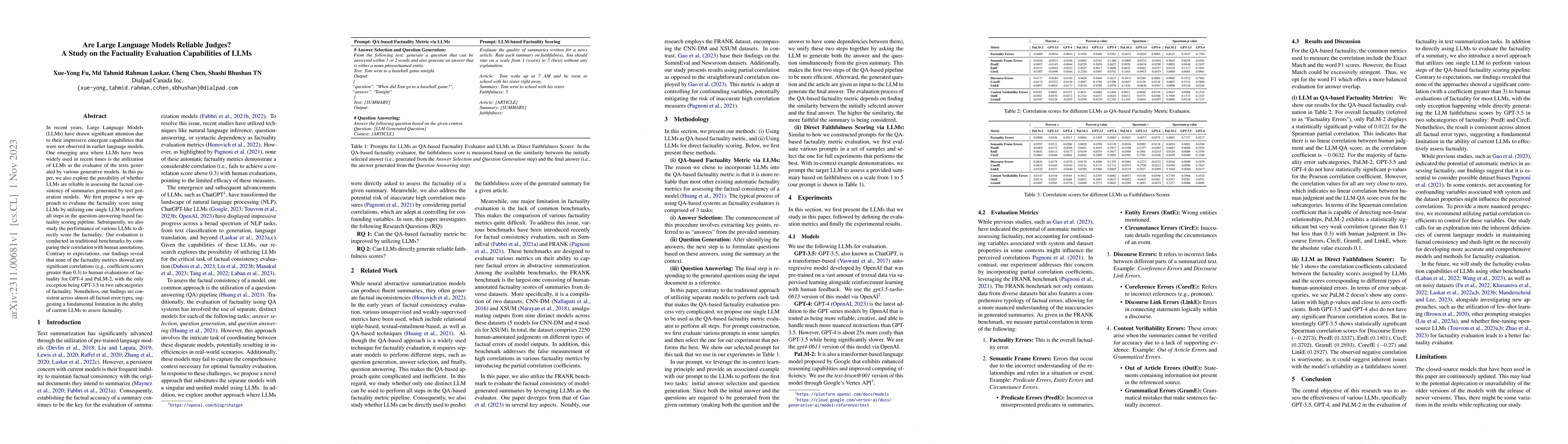 Thumbnail for Are Large Language Models Reliable Judges? A Study on the Factuality
  Evaluation Capabilities of LLMs