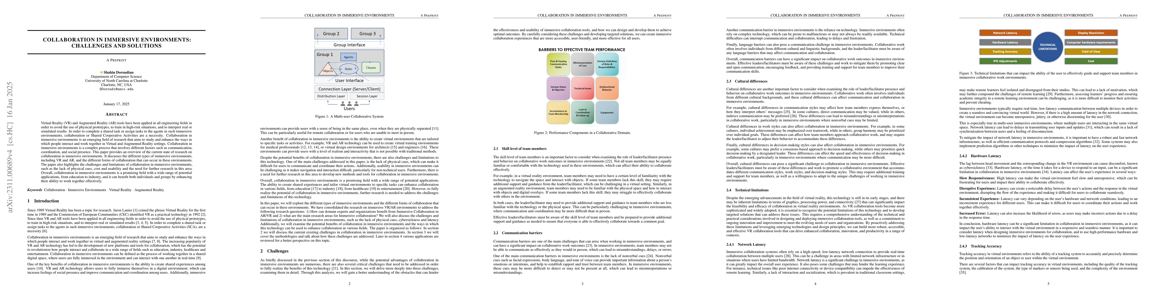 Thumbnail for Collaboration in Immersive Environments: Challenges and Solutions