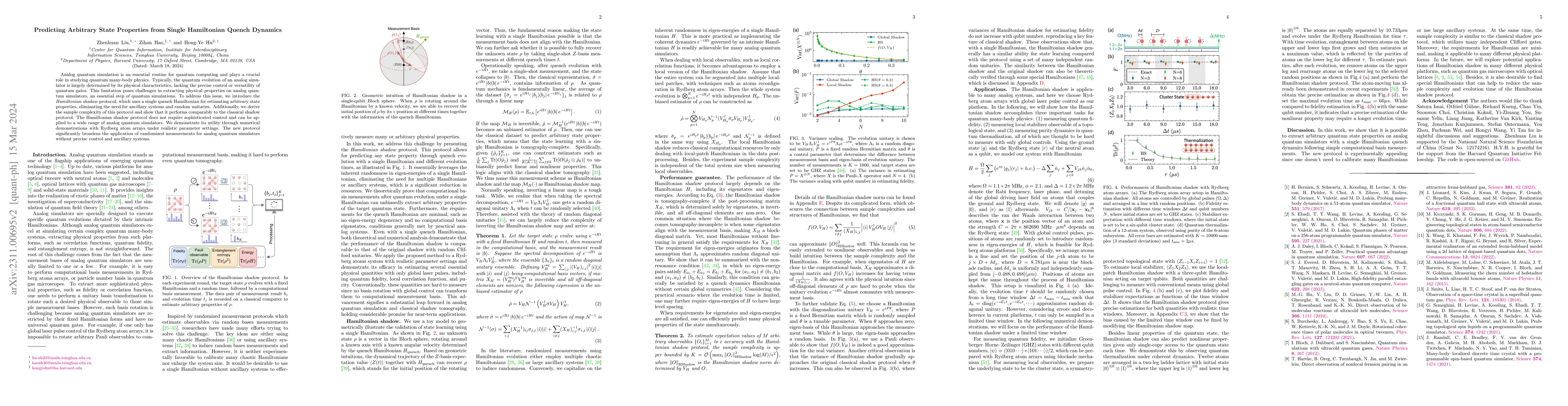 Thumbnail for Predicting Arbitrary State Properties from Single Hamiltonian Quench
  Dynamics