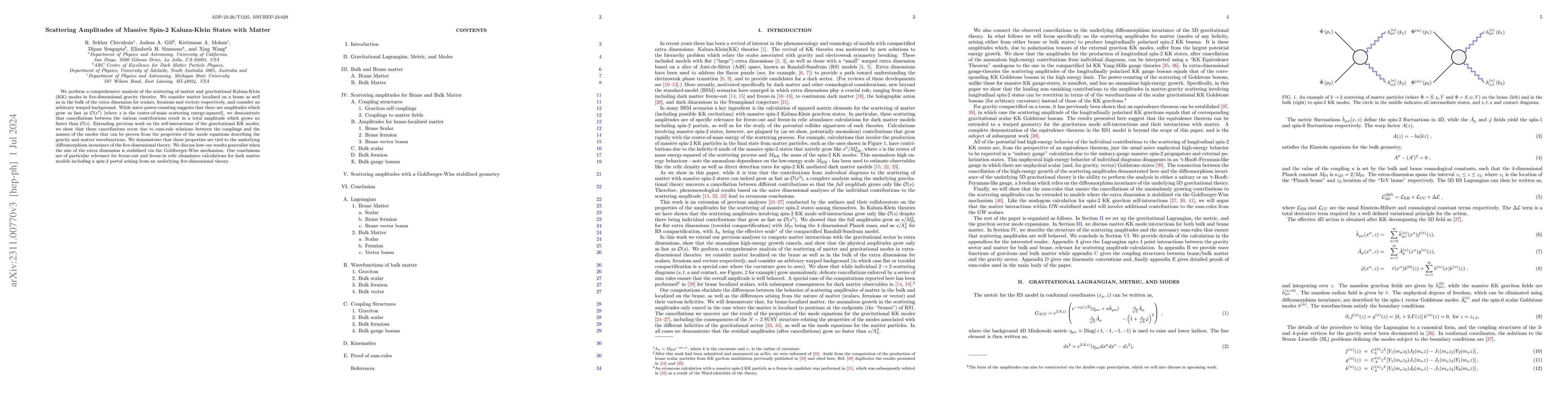 Thumbnail for Scattering Amplitudes of Massive Spin-2 Kaluza-Klein States with Matter