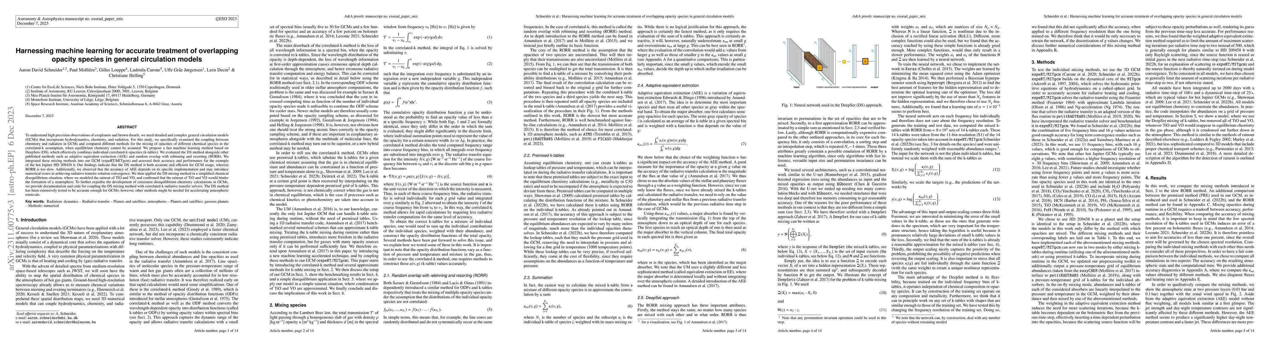 Thumbnail for Harnessing machine learning for accurate treatment of overlapping
  opacity species in general circulation models