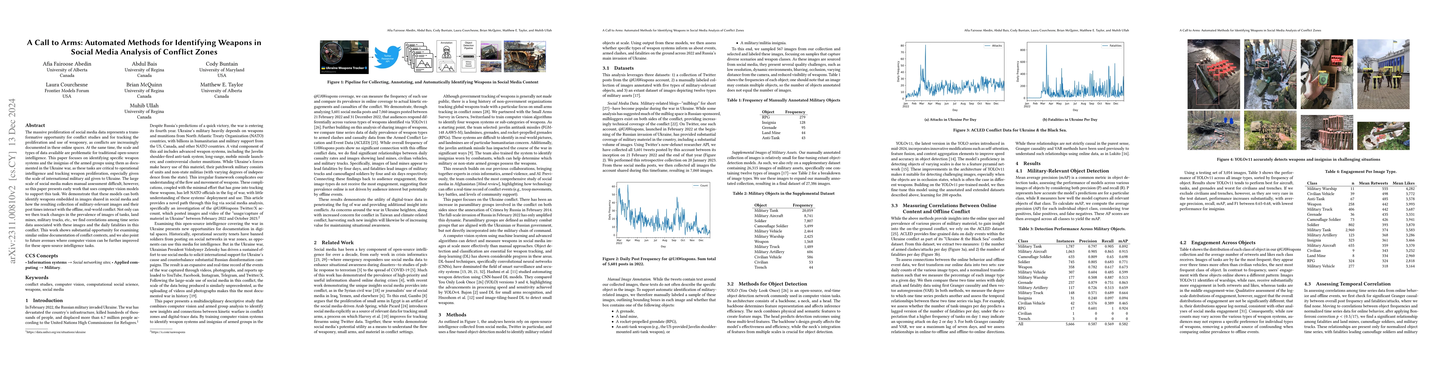 Thumbnail for A Call to Arms: AI Should be Critical for Social Media Analysis of
  Conflict Zones