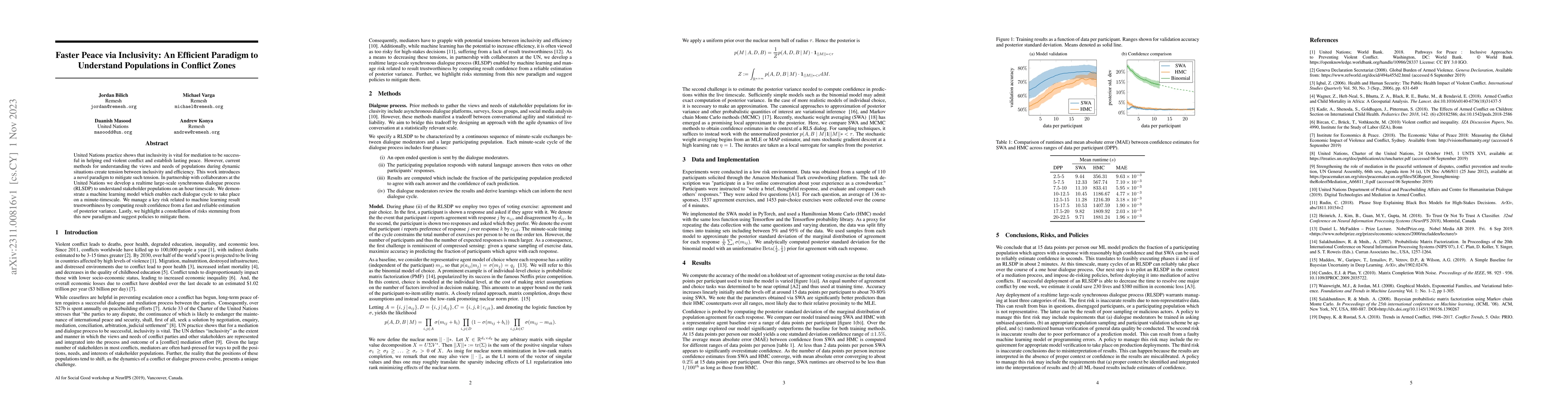 Thumbnail for Faster Peace via Inclusivity: An Efficient Paradigm to Understand
  Populations in Conflict Zones