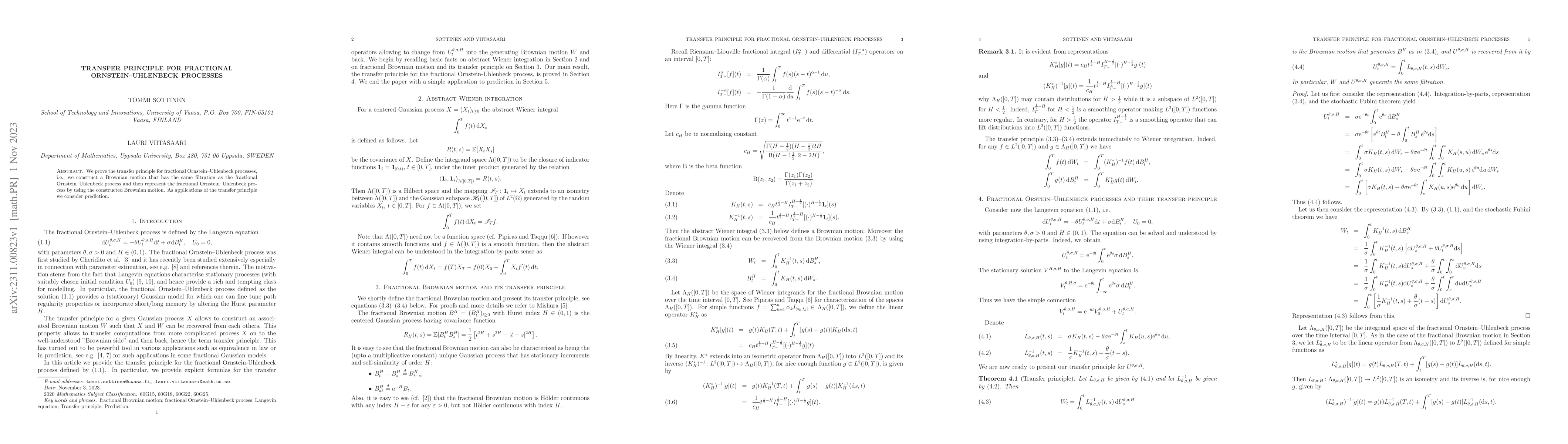 Thumbnail for Transfer principle for fractional Ornstein-Uhlenbeck processes