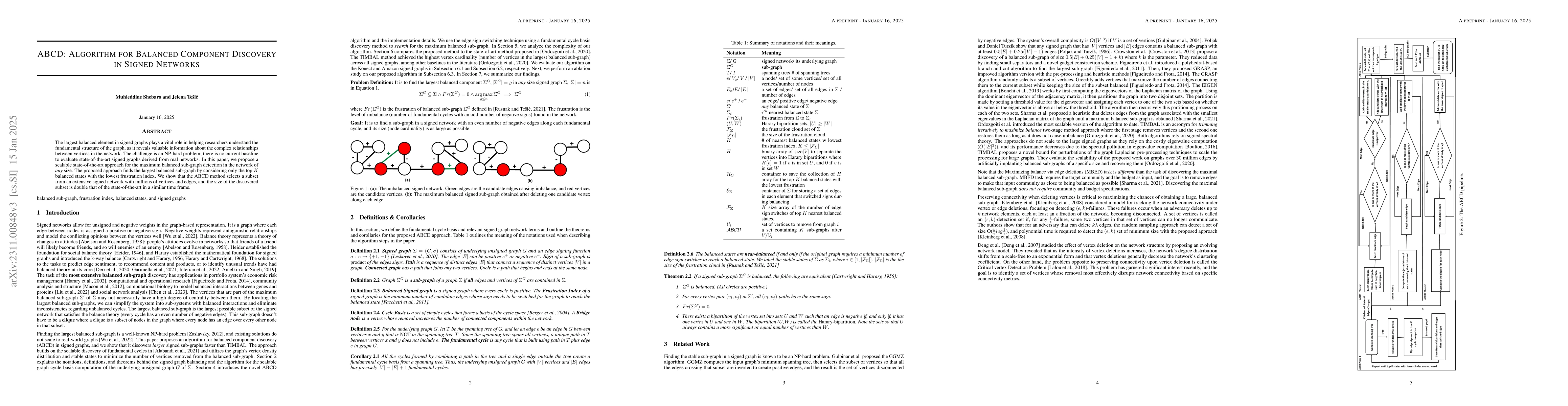 Thumbnail for ABCD: Algorithm for Balanced Component Discovery in Signed Networks