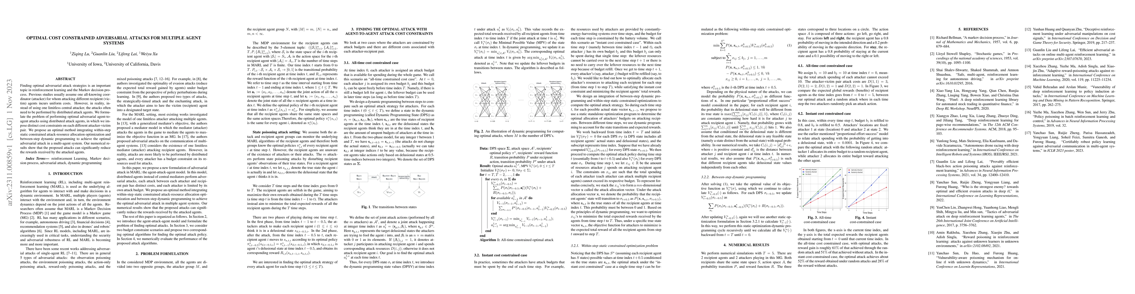 Thumbnail for Optimal Cost Constrained Adversarial Attacks For Multiple Agent Systems