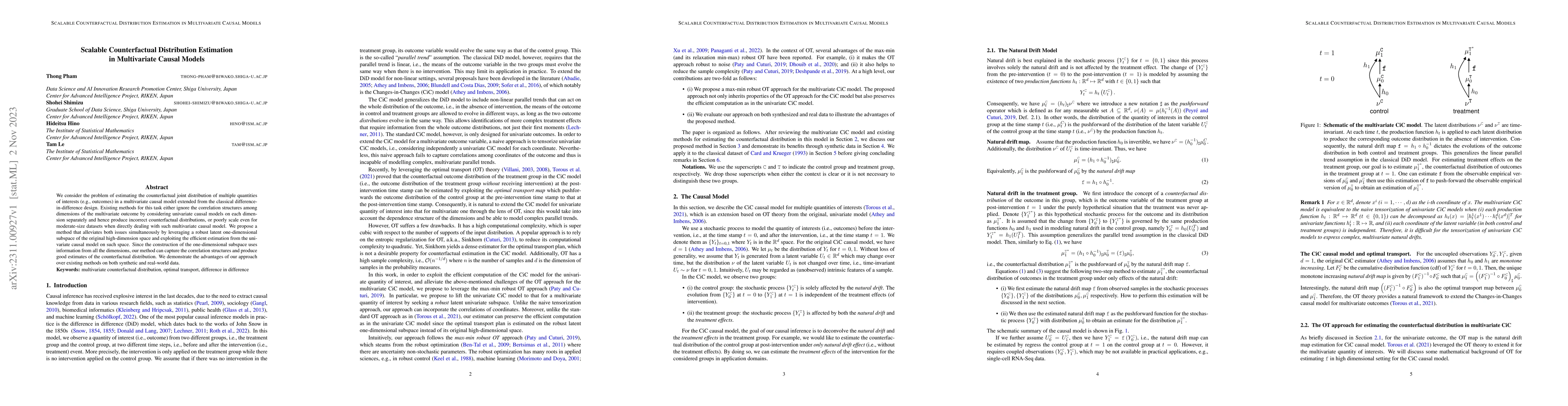Thumbnail for Scalable Counterfactual Distribution Estimation in Multivariate Causal
  Models