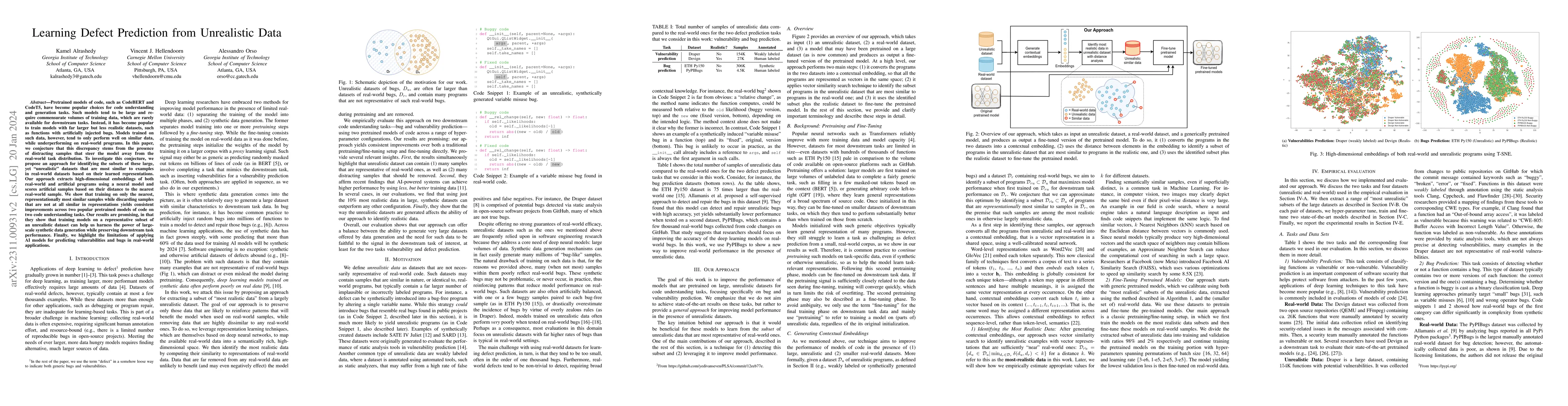 Thumbnail for Learning Defect Prediction from Unrealistic Data