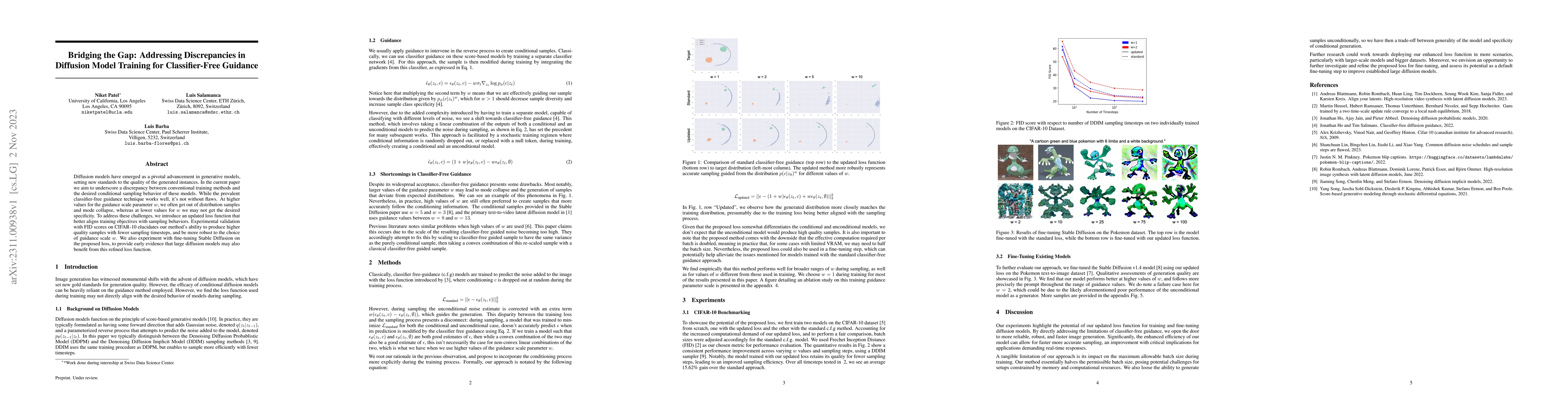 Thumbnail for Bridging the Gap: Addressing Discrepancies in Diffusion Model Training
  for Classifier-Free Guidance