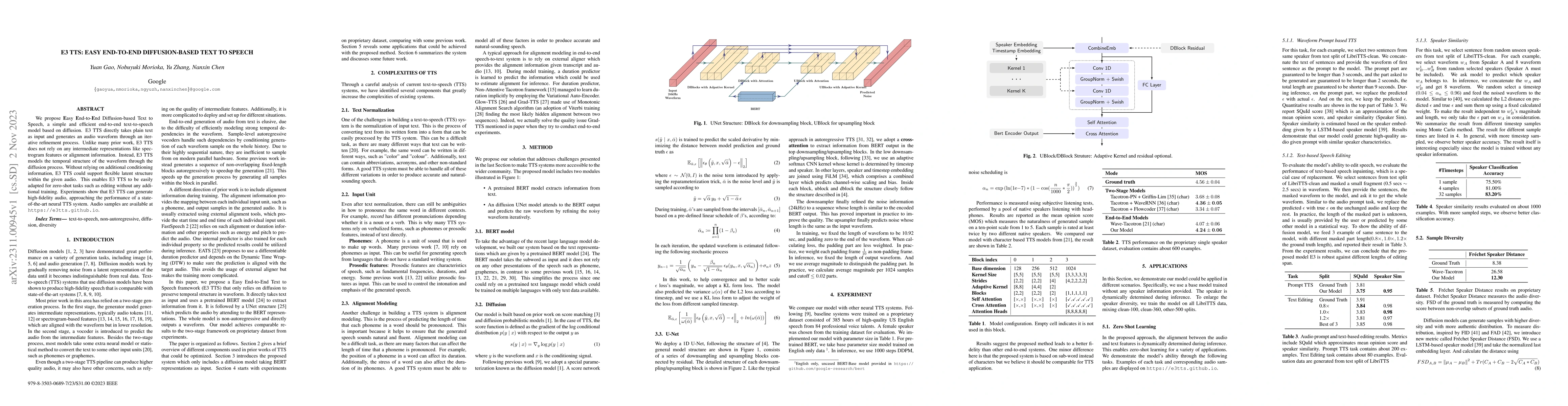 Thumbnail for E3 TTS: Easy End-to-End Diffusion-based Text to Speech