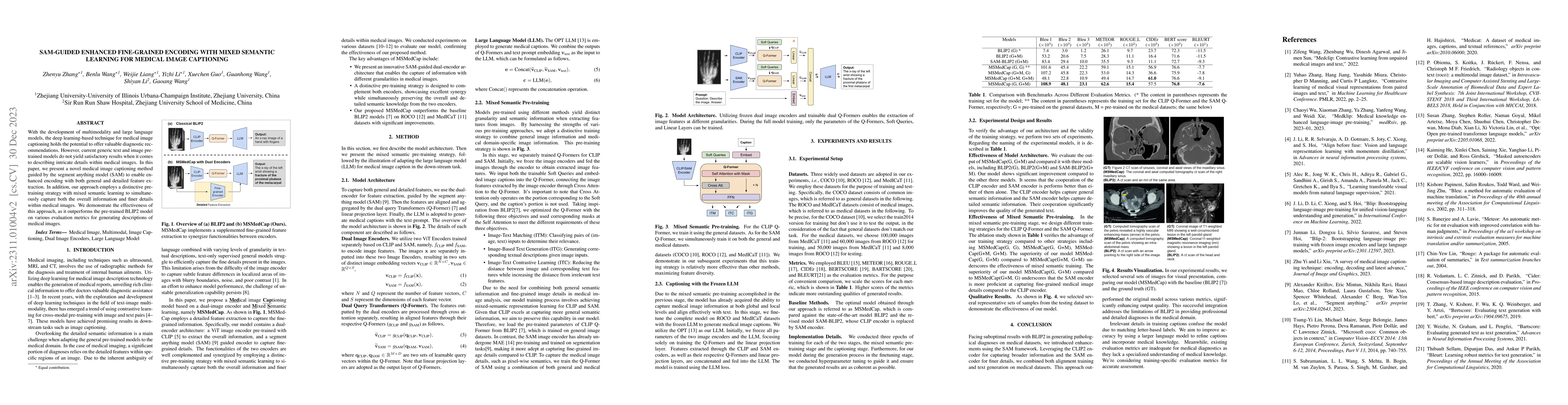 Thumbnail for Sam-Guided Enhanced Fine-Grained Encoding with Mixed Semantic Learning
  for Medical Image Captioning