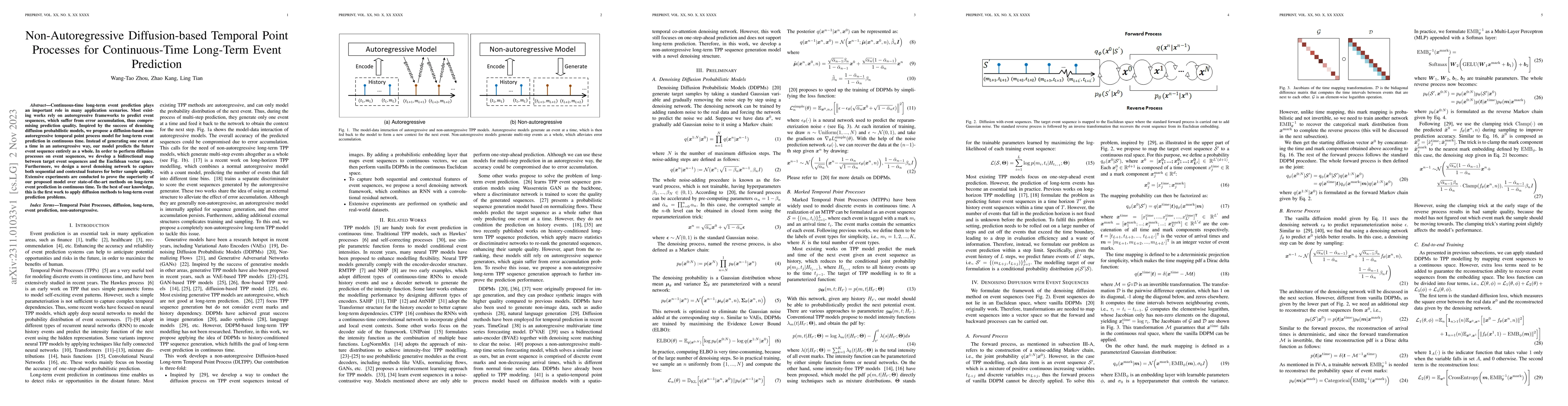 Thumbnail for Non-Autoregressive Diffusion-based Temporal Point Processes for
  Continuous-Time Long-Term Event Prediction