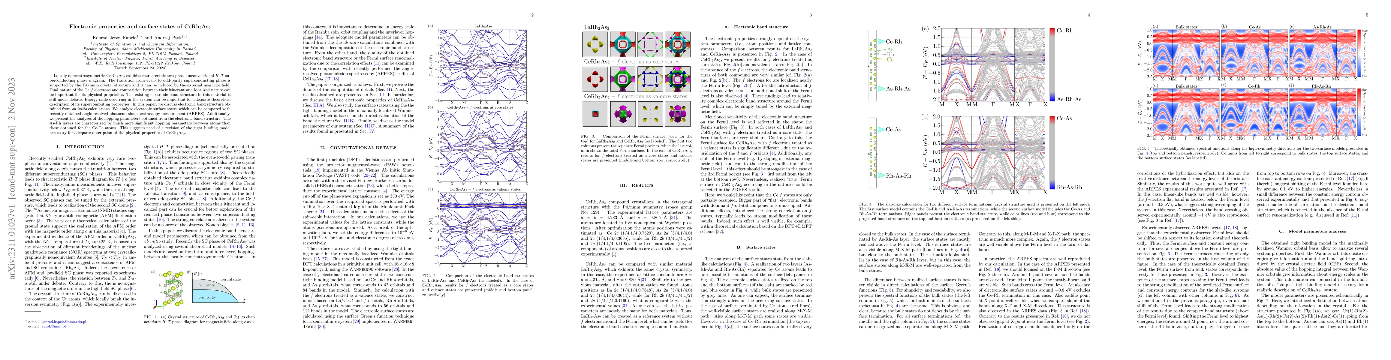 Thumbnail for Electronic properties and surface states of CeRh$_{2}$As$_{2}$