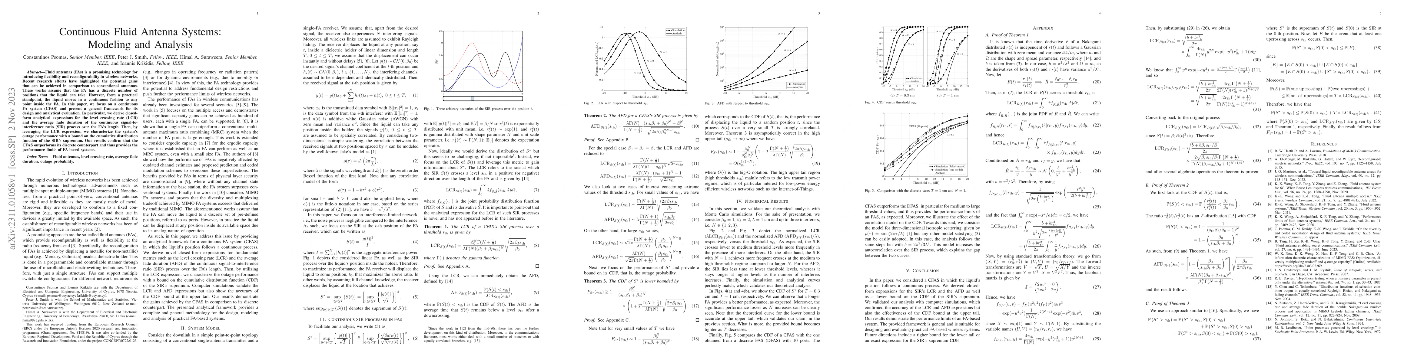 Thumbnail for Continuous Fluid Antenna Systems: Modeling and Analysis