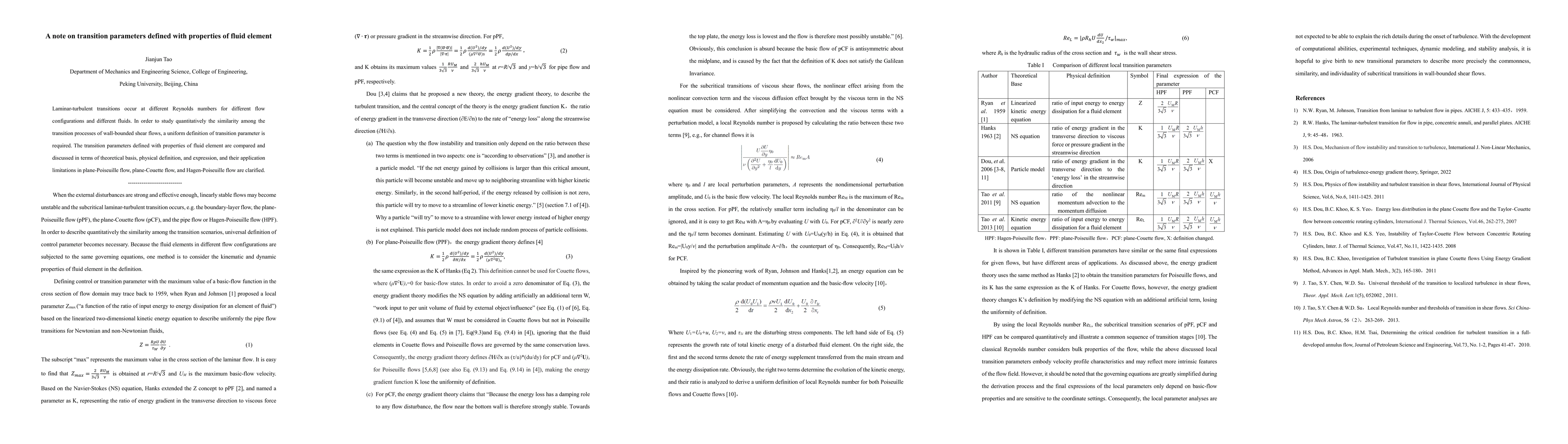 Thumbnail for A note on transition parameters defined with properties of fluid element