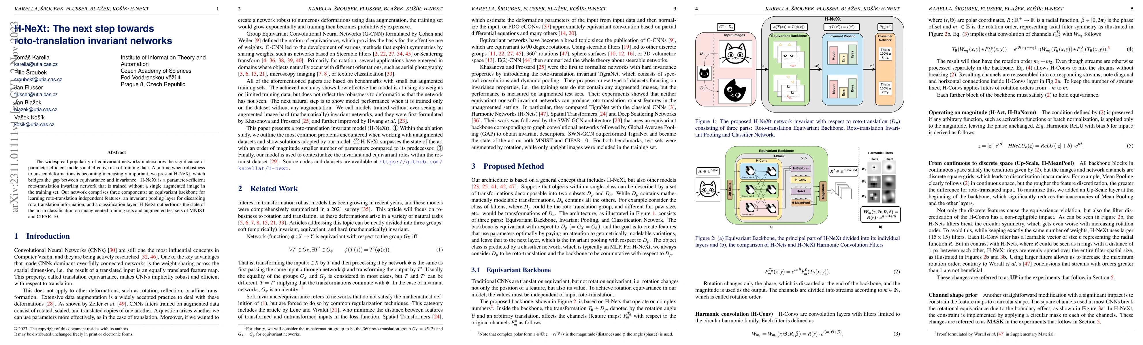 Thumbnail for H-NeXt: The next step towards roto-translation invariant networks