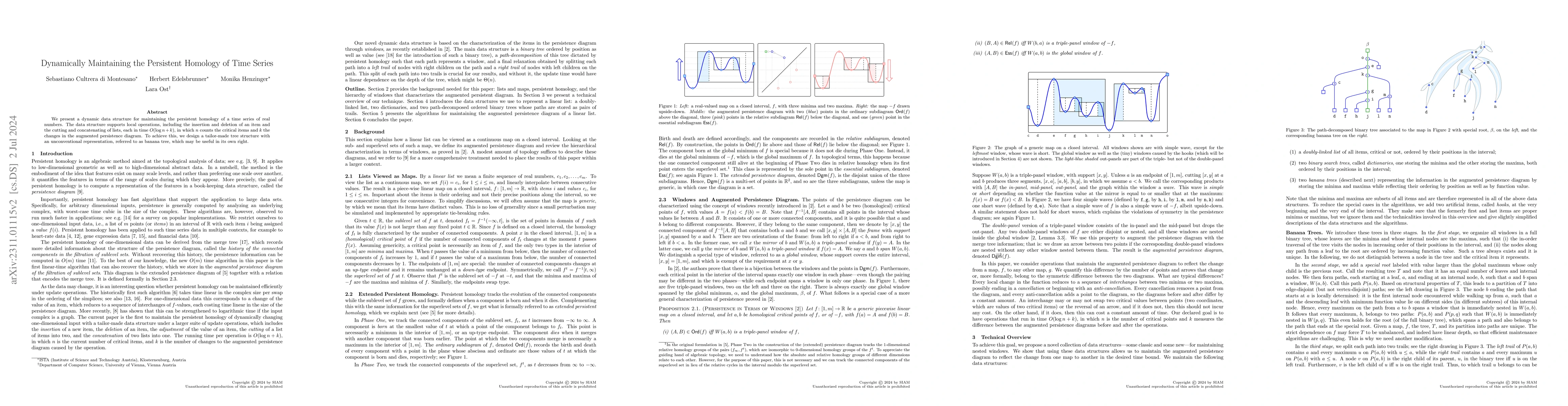 Thumbnail for Dynamically Maintaining the Persistent Homology of Time Series