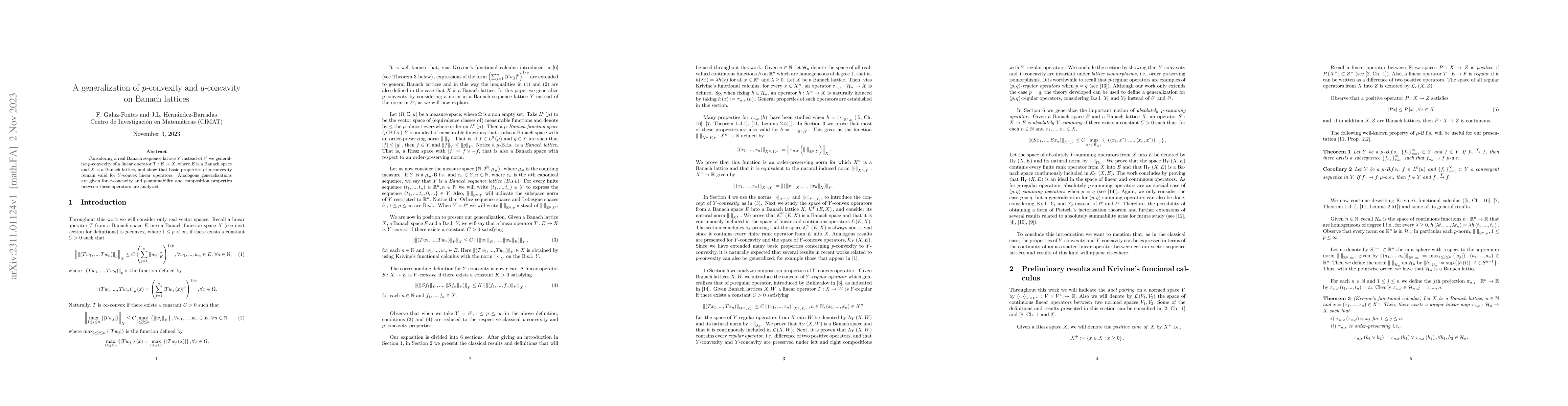 Thumbnail for A generalization of p-convexity and q-concavity on Banach lattices