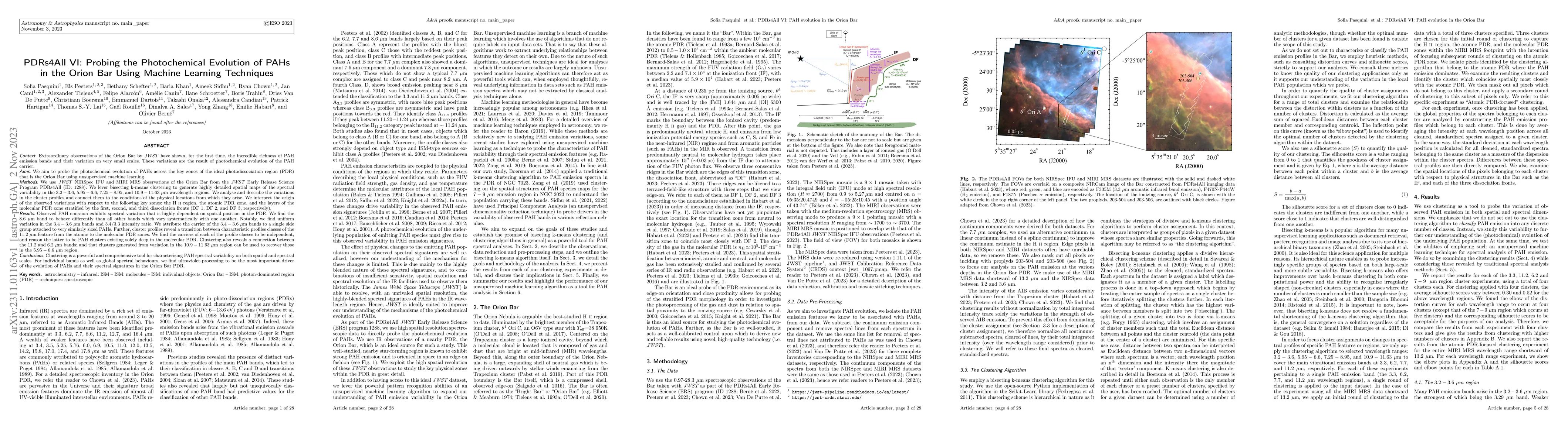 Thumbnail for PDRs4All VI: Probing the Photochemical Evolution of PAHs in the Orion
  Bar Using Machine Learning Techniques