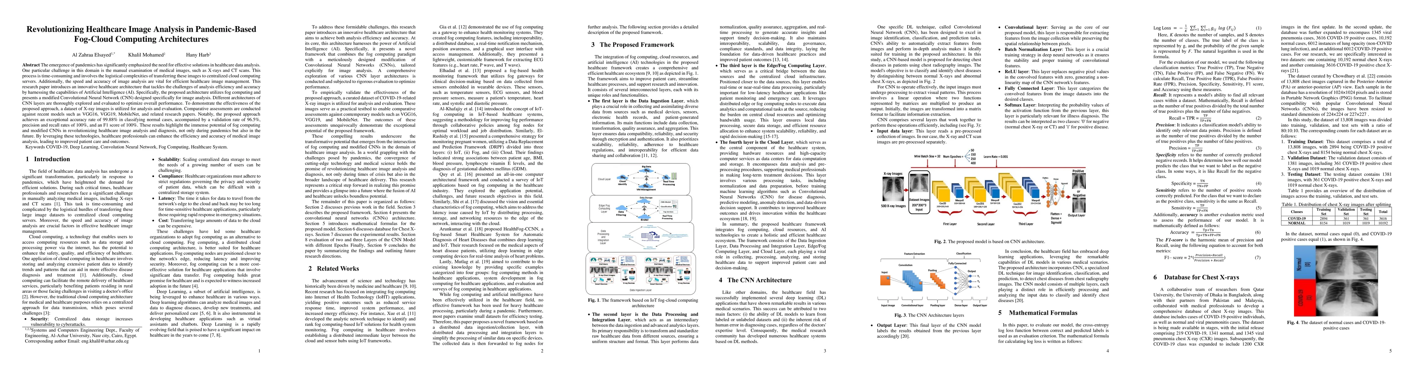 Thumbnail for Revolutionizing Healthcare Image Analysis in Pandemic-Based Fog-Cloud
  Computing Architectures