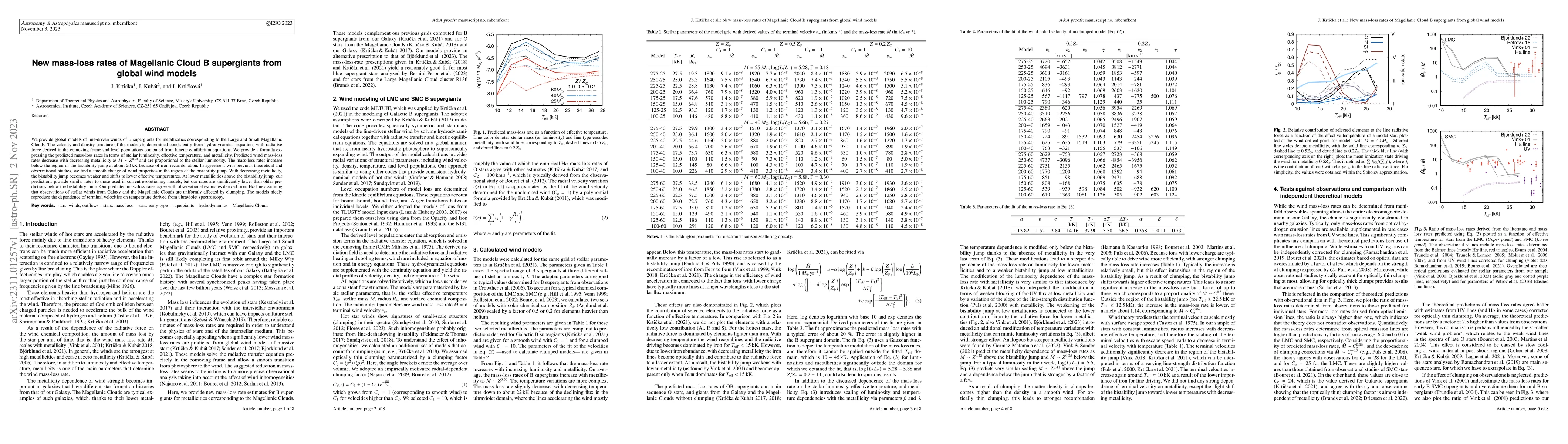 Thumbnail for New mass-loss rates of Magellanic Cloud B supergiants from global wind
  models