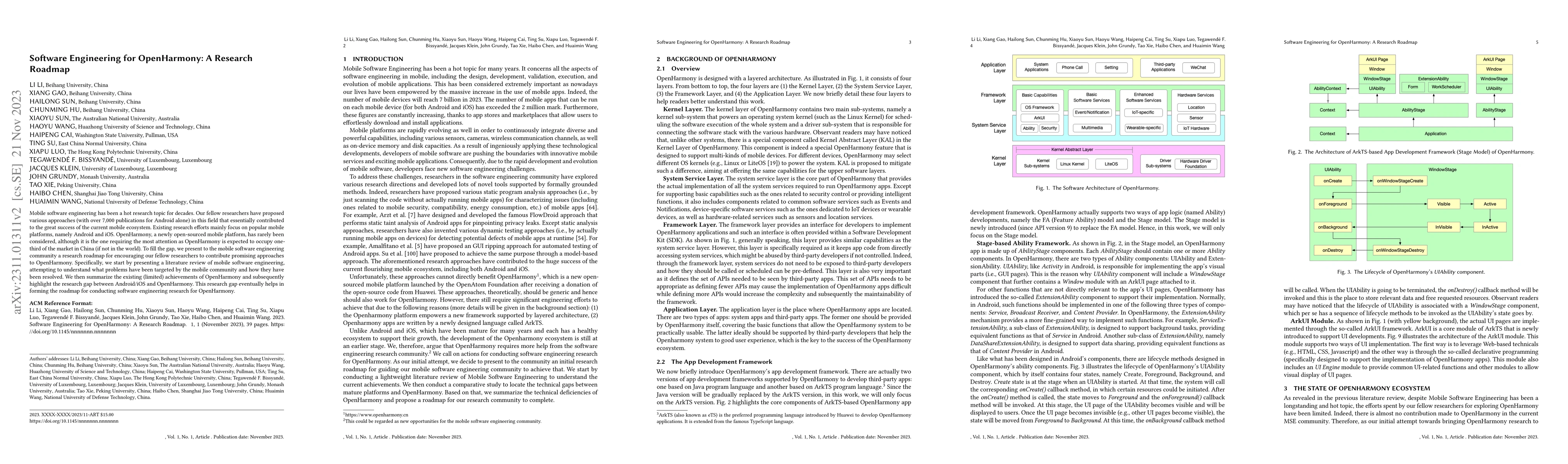 Thumbnail for Software Engineering for OpenHarmony: A Research Roadmap