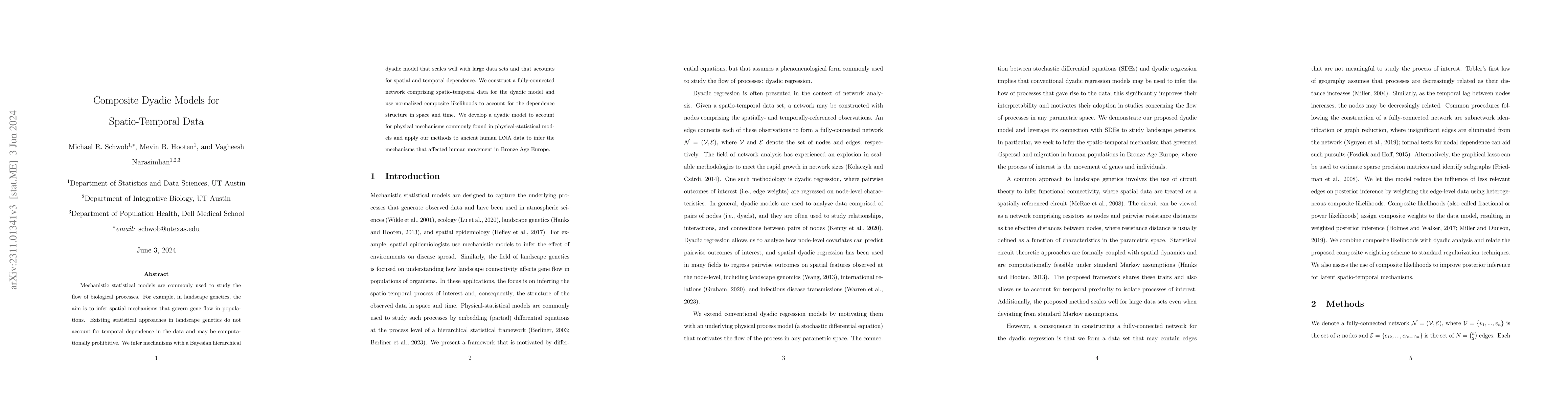 Thumbnail for Composite Dyadic Models for Spatio-Temporal Data