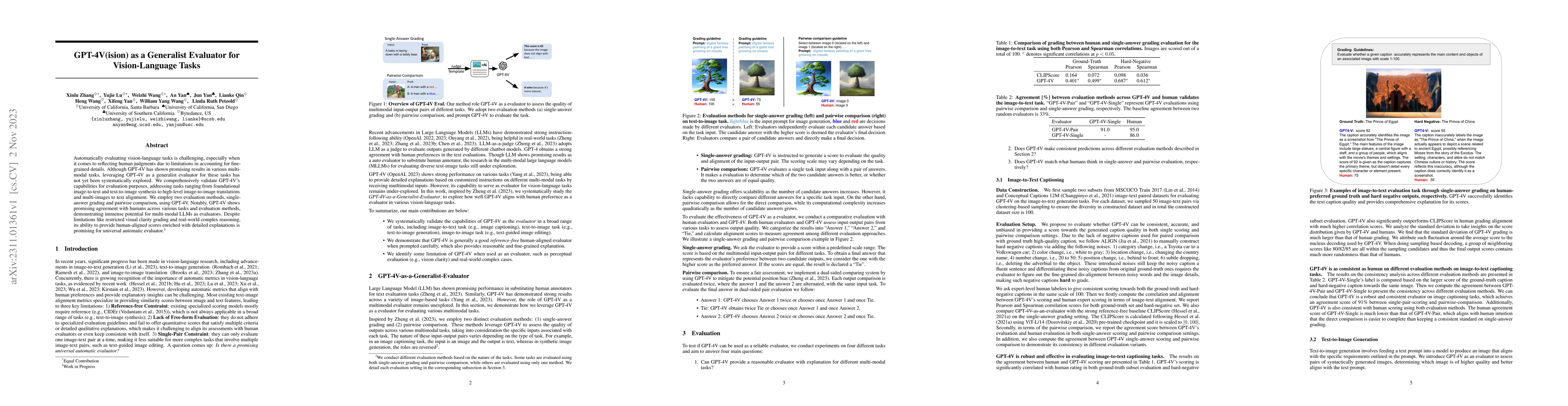 Thumbnail for GPT-4V(ision) as a Generalist Evaluator for Vision-Language Tasks