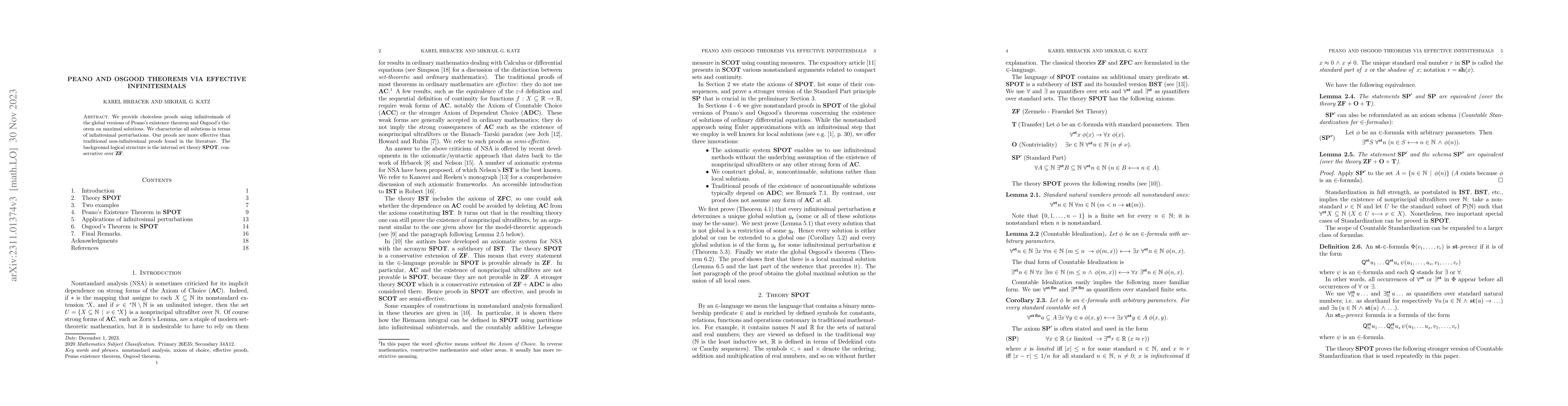 Thumbnail for Peano and Osgood theorems via effective infinitesimals