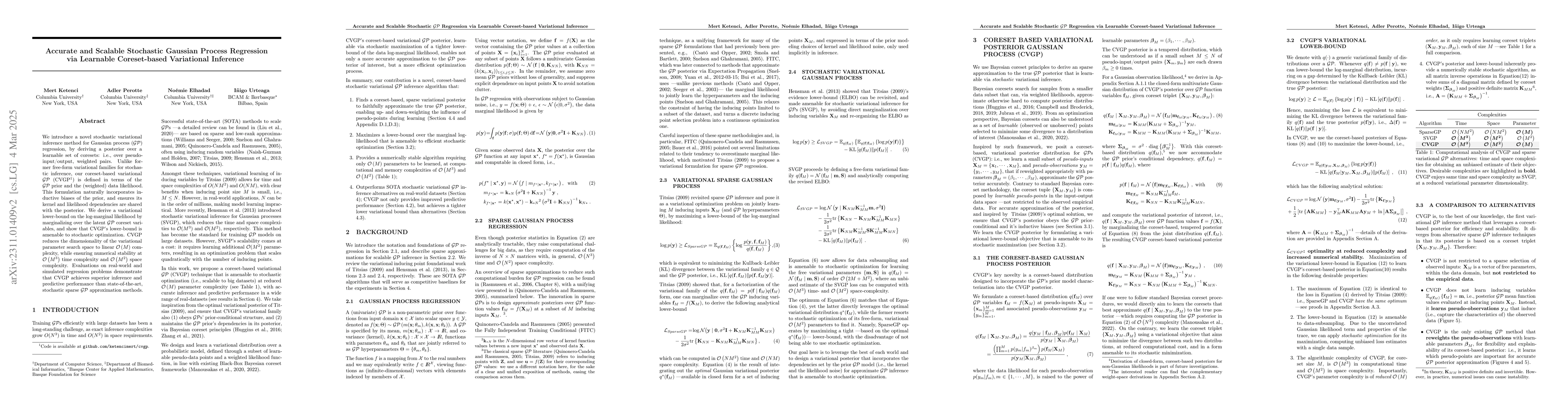 Thumbnail for A Coreset-based, Tempered Variational Posterior for Accurate and
  Scalable Stochastic Gaussian Process Inference