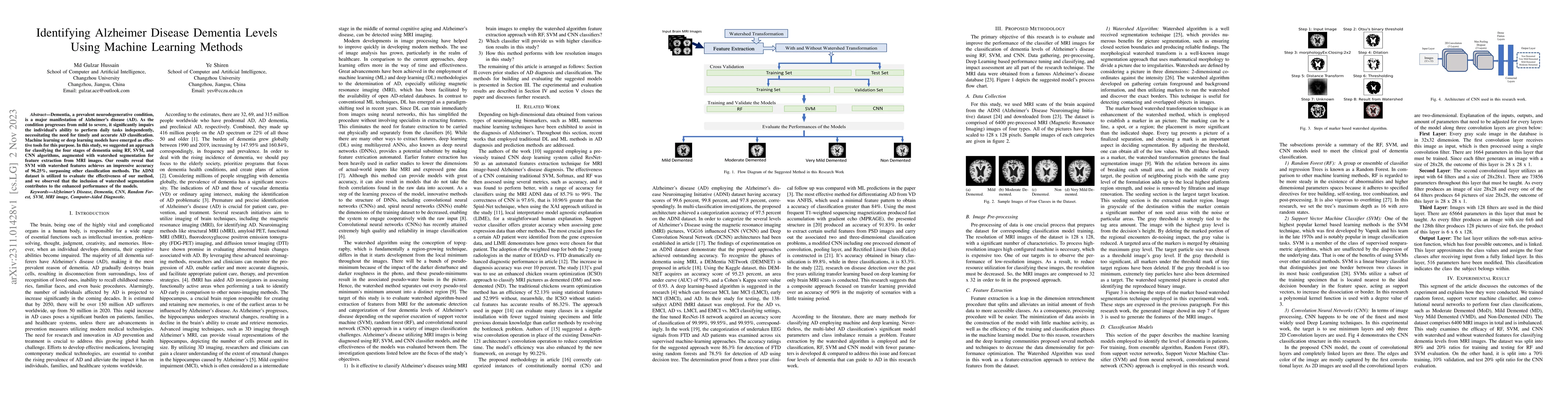 Thumbnail for Identifying Alzheimer Disease Dementia Levels Using Machine Learning
  Methods