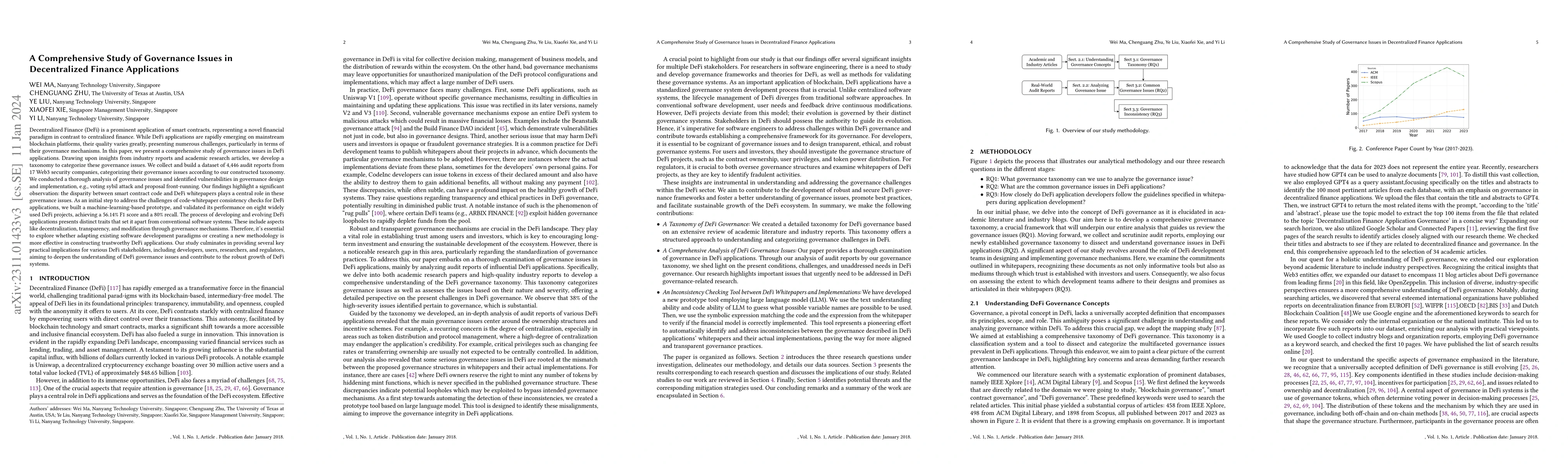 Thumbnail for A Comprehensive Study of Governance Issues in Decentralized Finance
  Applications