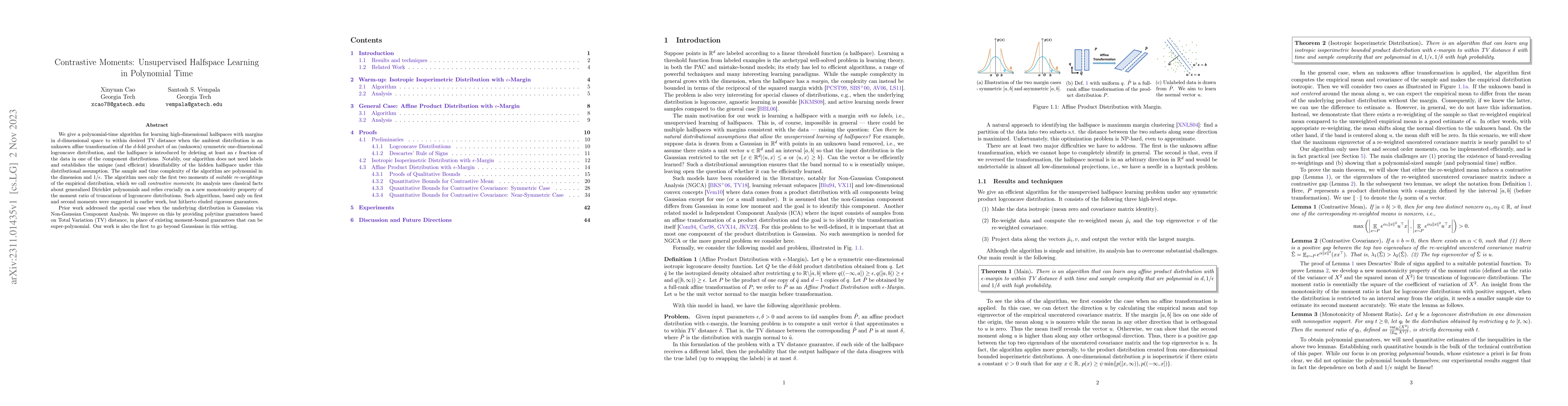 Thumbnail for Contrastive Moments: Unsupervised Halfspace Learning in Polynomial Time