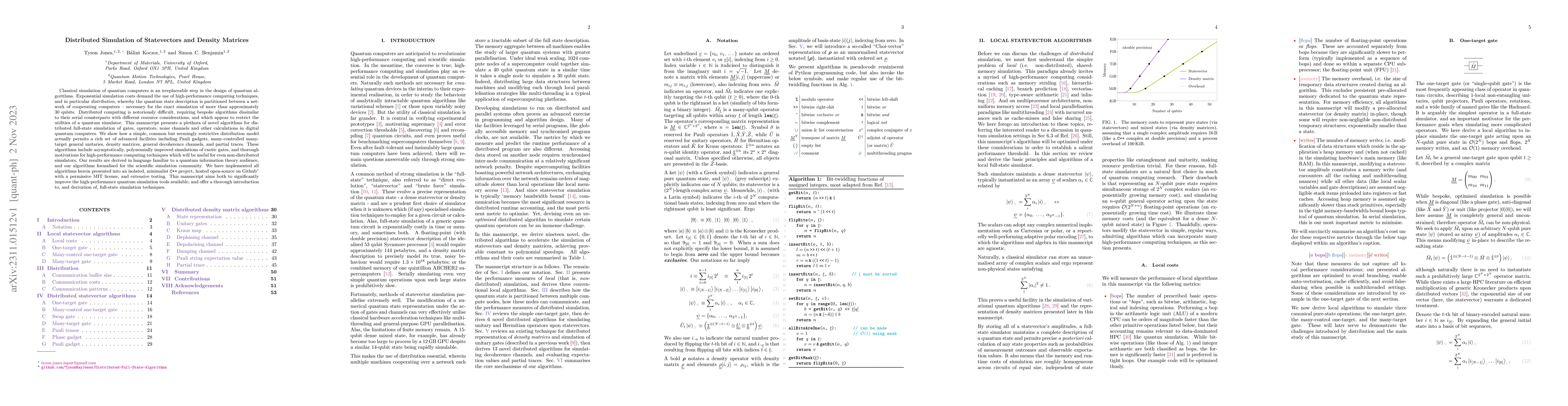 Thumbnail for Distributed Simulation of Statevectors and Density Matrices