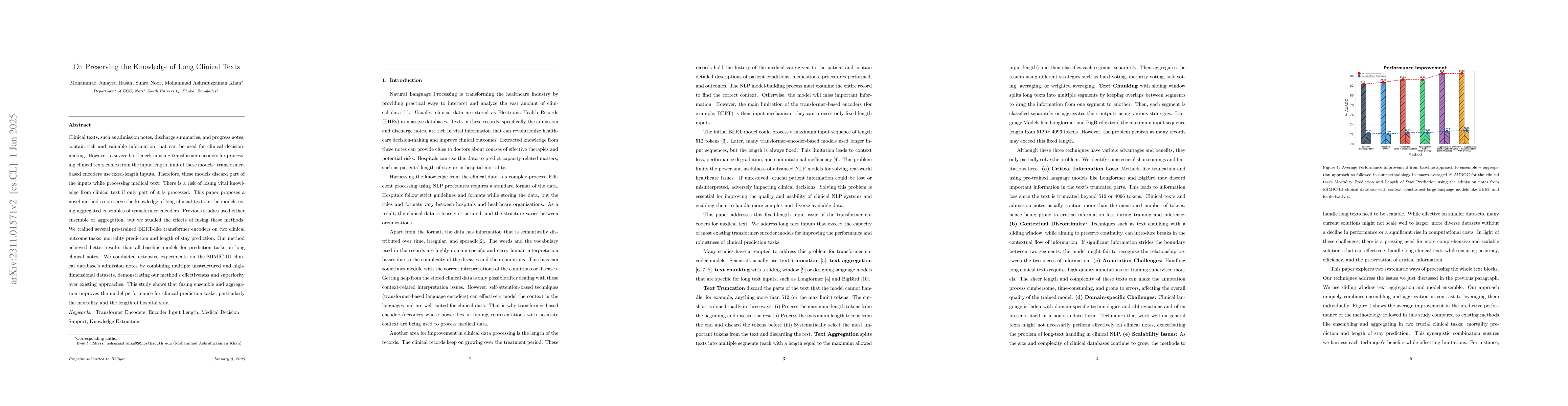 Thumbnail for Preserving the knowledge of long clinical texts using aggregated
  ensembles of large language models