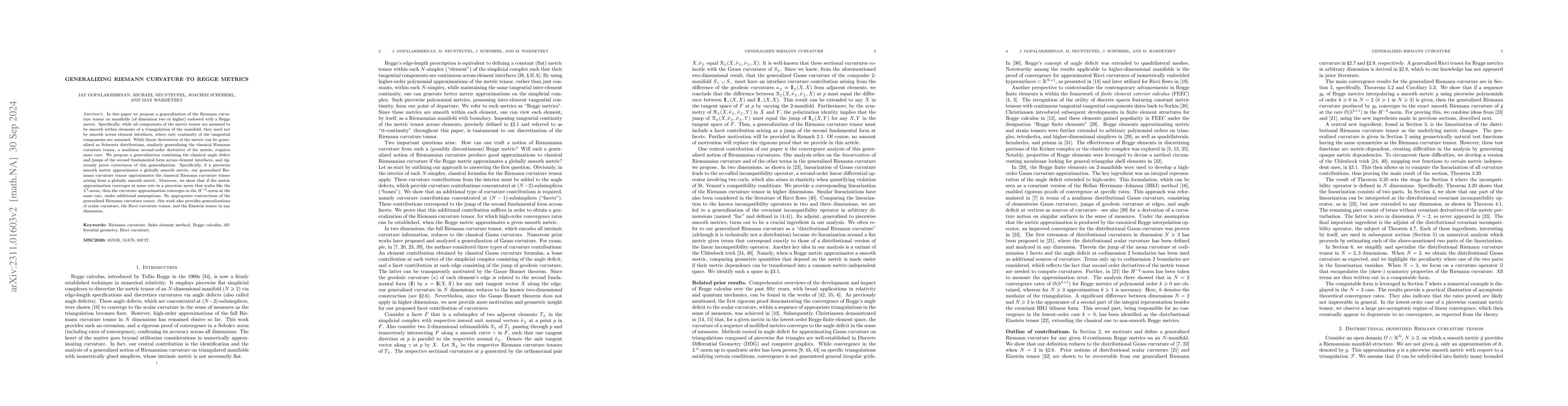 Thumbnail for Analysis of distributional Riemann curvature tensor in any dimension