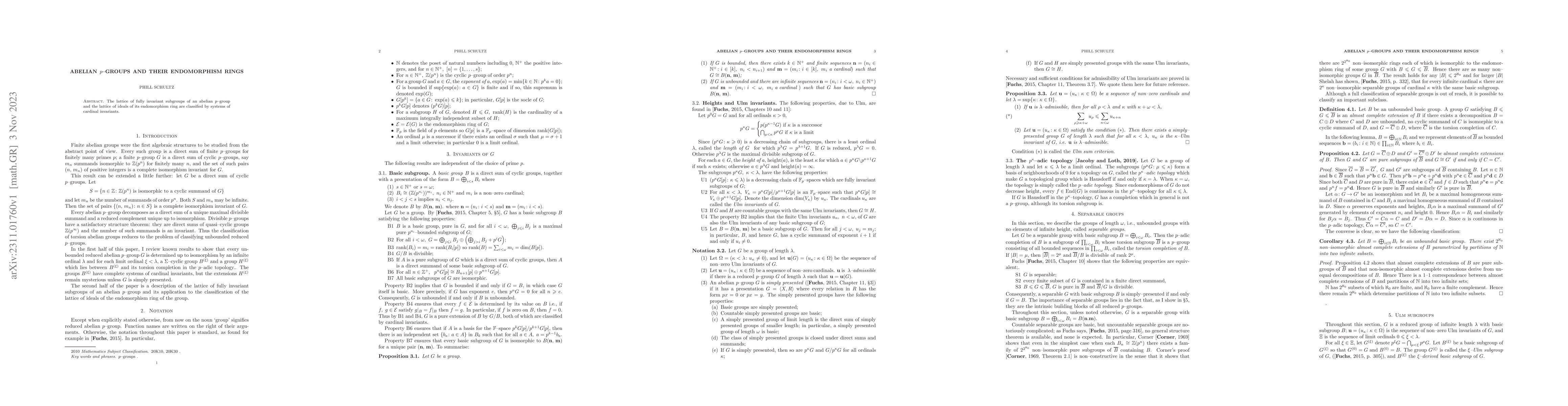 Thumbnail for Abelian $p$--groups and their endomorphism rings