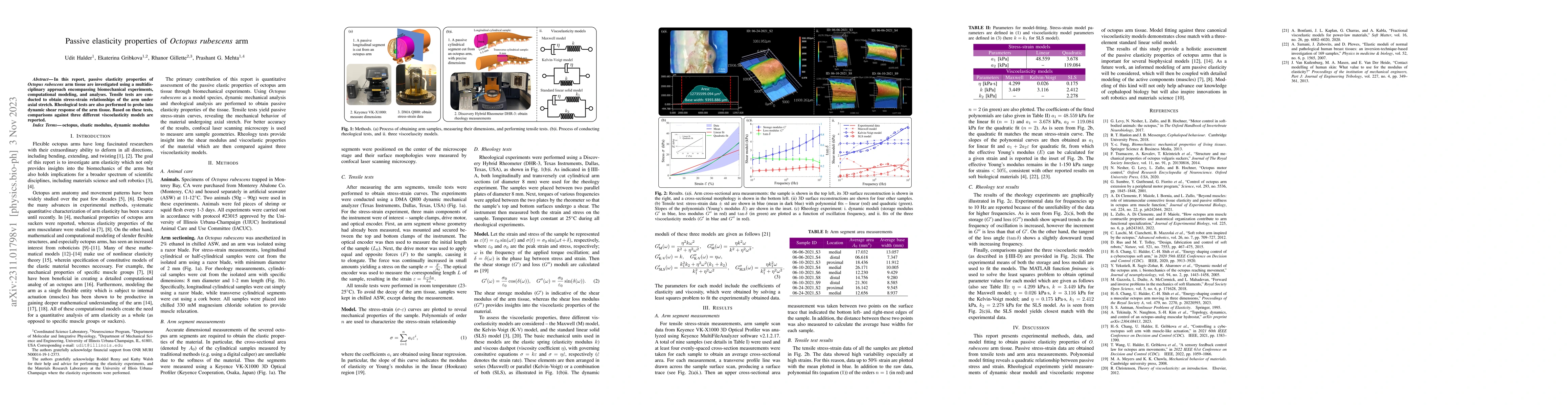 Thumbnail for Passive elasticity properties of $\textit{Octopus rubescens}$ arm
