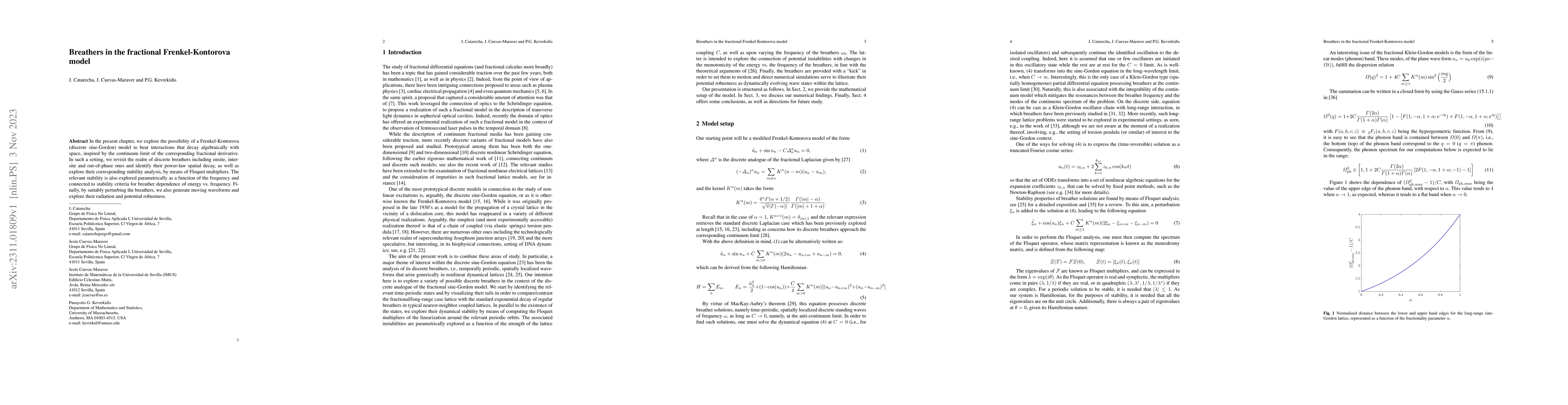 Thumbnail for Breathers in the fractional Frenkel-Kontorova model