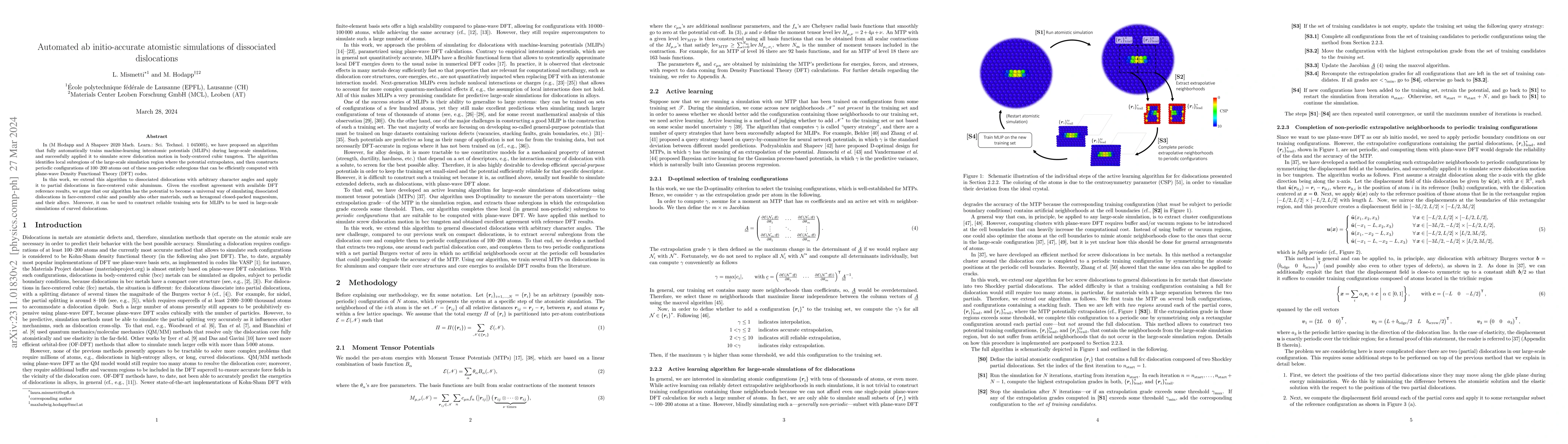 Thumbnail for Automated atomistic simulations of dissociated dislocations with ab
  initio accuracy