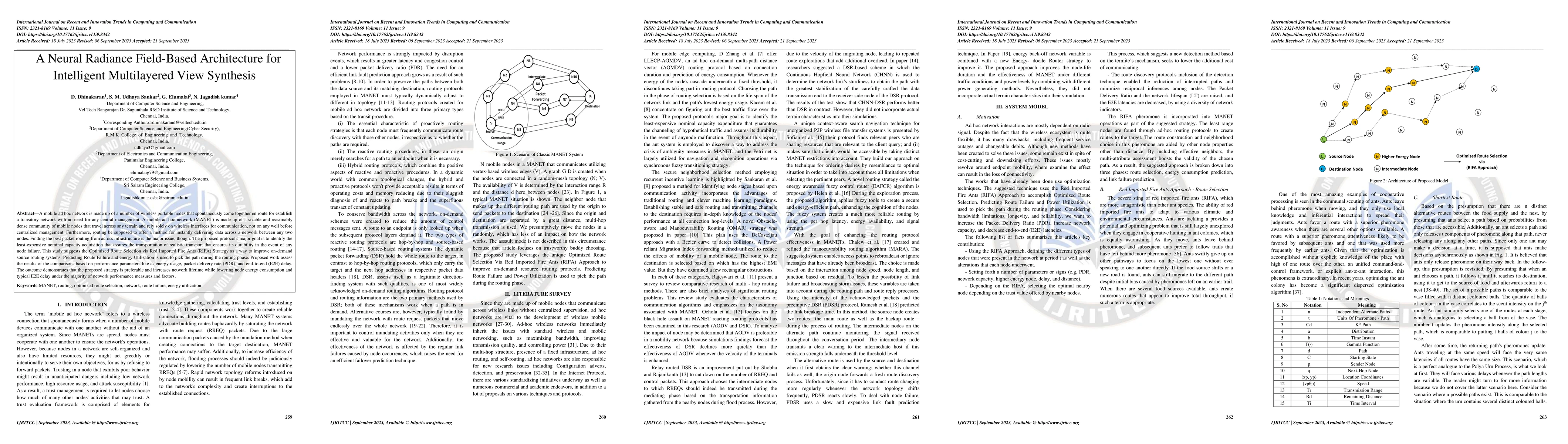 Thumbnail for A Neural Radiance Field-Based Architecture for Intelligent Multilayered
  View Synthesis