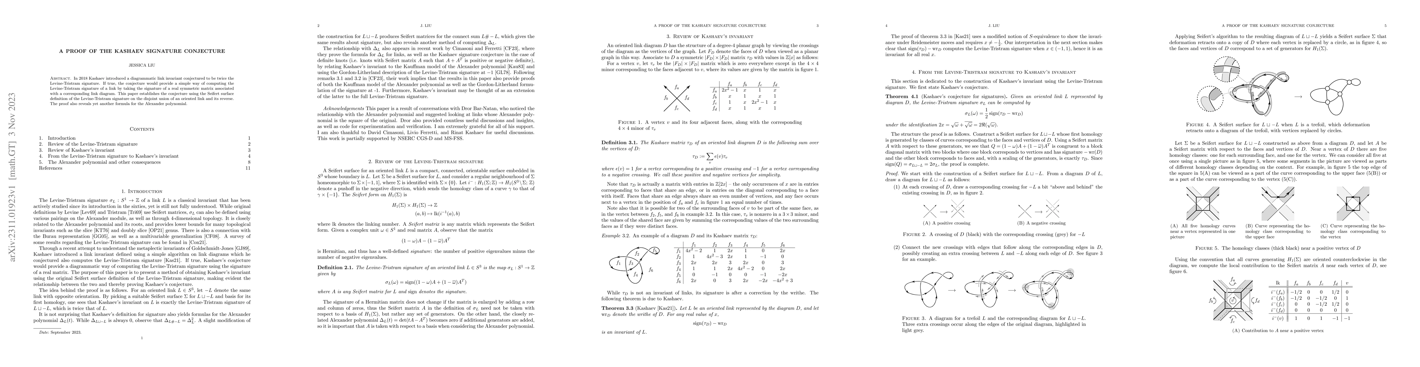Thumbnail for A Proof of the Kashaev Signature Conjecture