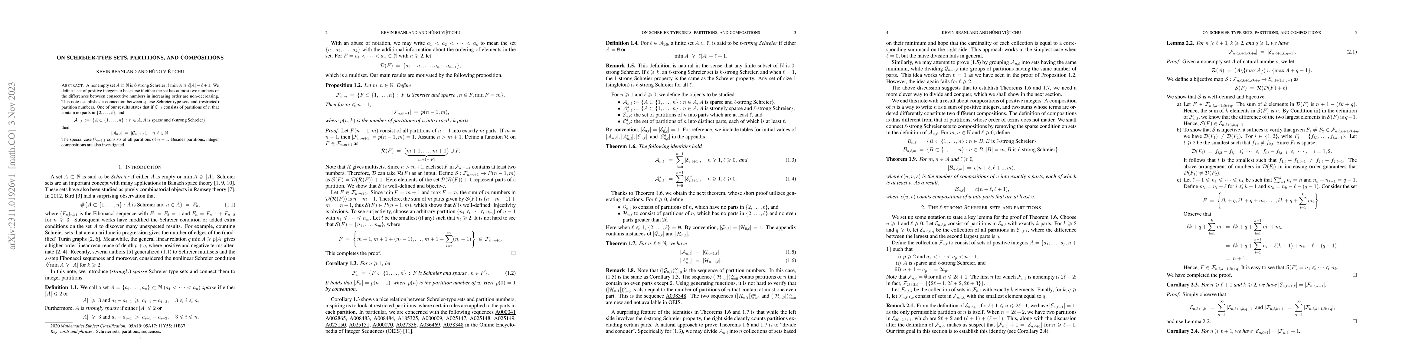 Thumbnail for On Schreier-type Sets, Partitions, and Compositions