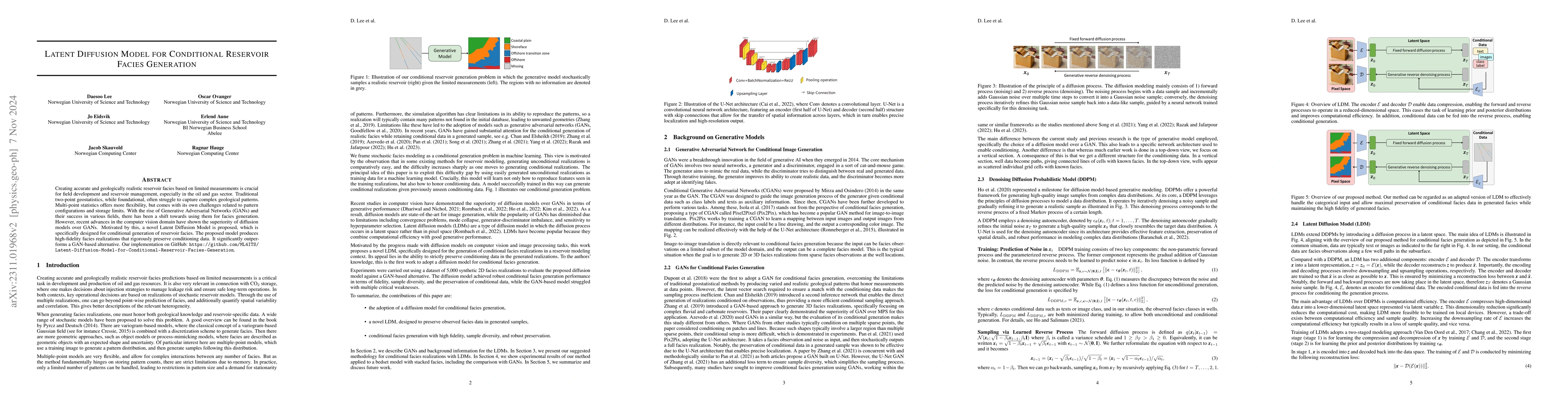 Thumbnail for Latent Diffusion Model for Conditional Reservoir Facies Generation
