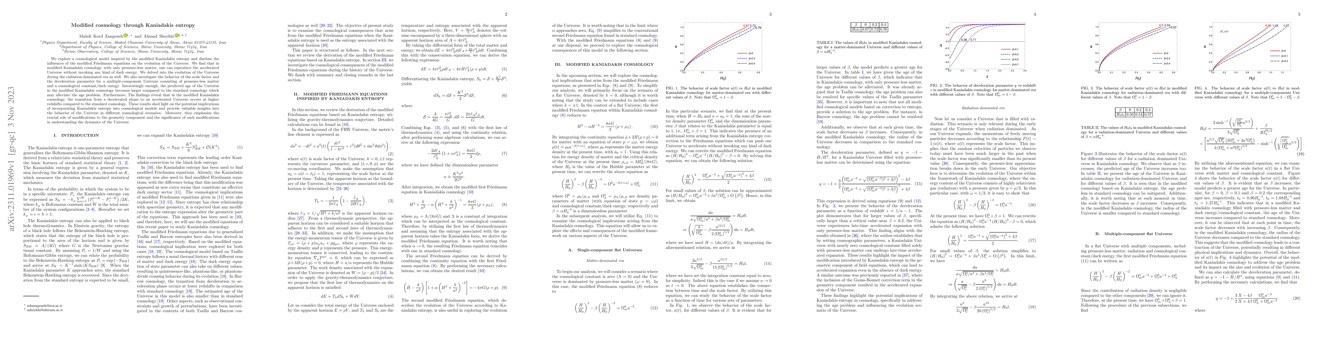 Thumbnail for Modified cosmology through Kaniadakis entropy