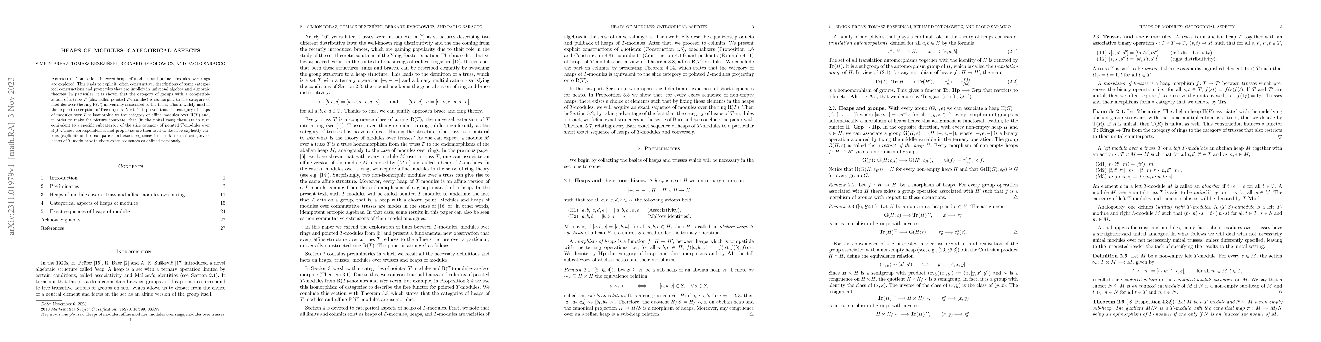 Thumbnail for Heaps of modules: Categorical aspects