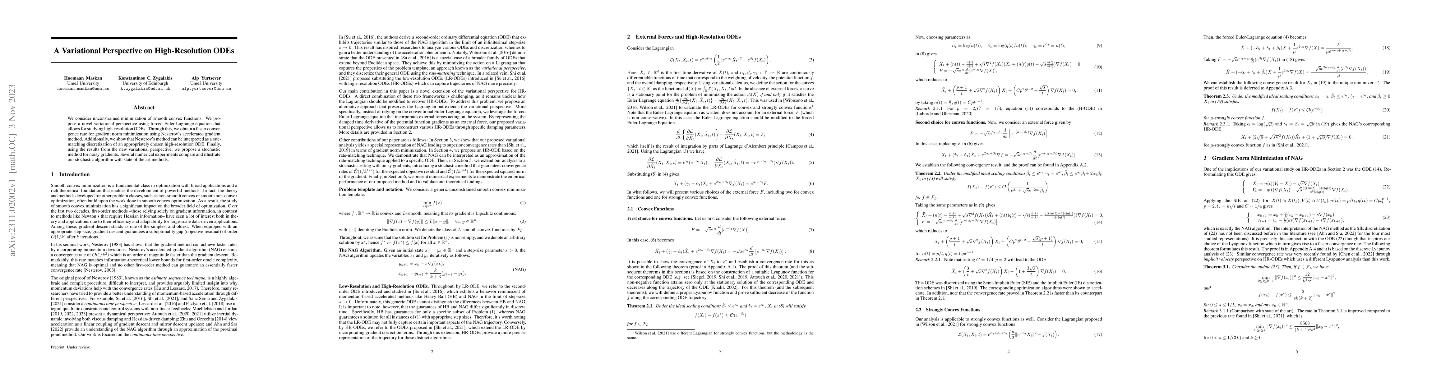 Thumbnail for A Variational Perspective on High-Resolution ODEs