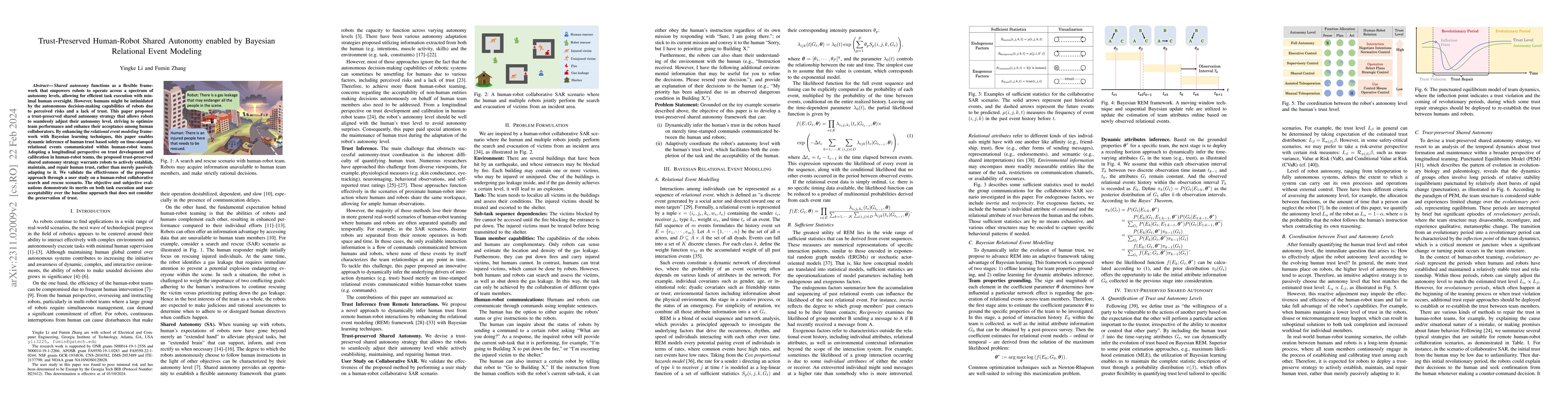 Thumbnail for Trust-Preserved Human-Robot Shared Autonomy enabled by Bayesian
  Relational Event Modeling