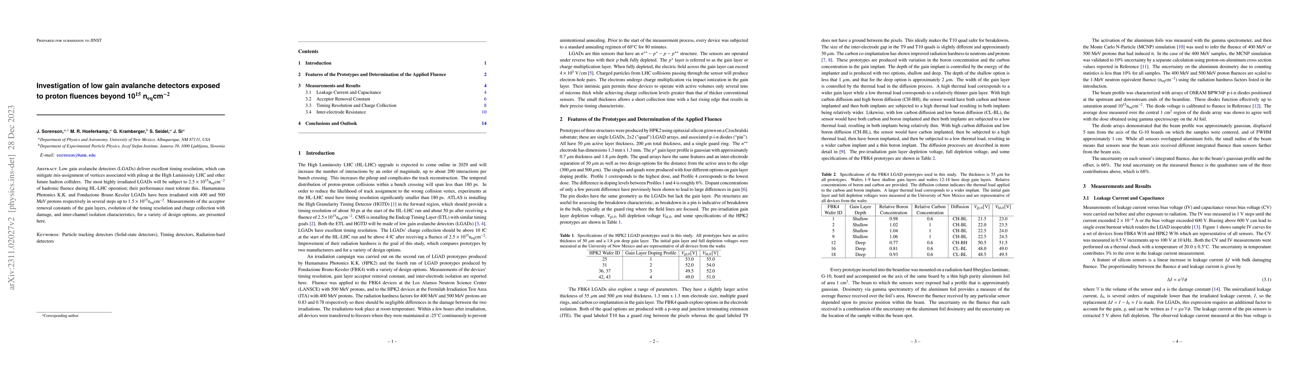 Thumbnail for Investigation of low gain avalanche detectors exposed to proton fluences
  beyond 10$^{15}$ n$_\mathrm{eq}$cm$^{-2}$