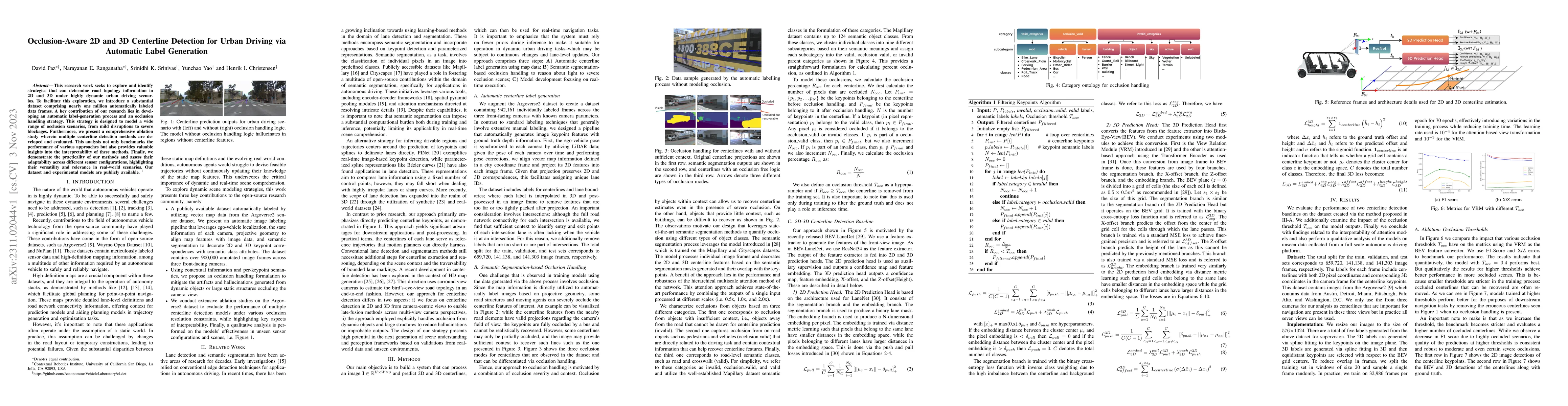 Thumbnail for Occlusion-Aware 2D and 3D Centerline Detection for Urban Driving via
  Automatic Label Generation